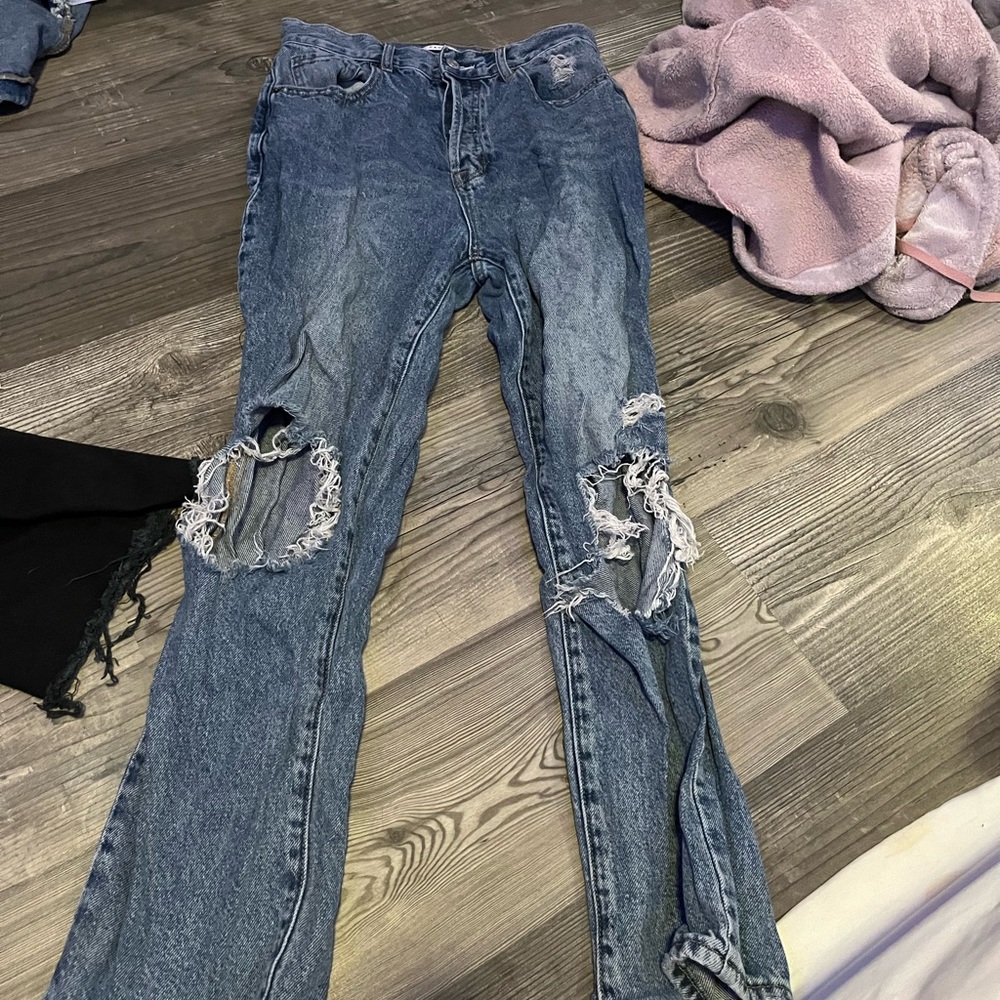 pacsun high rise straight jeans